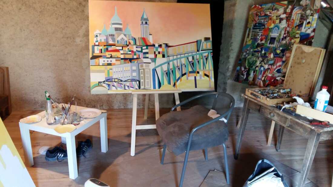 L’atelier de Catherine Sénéchal à la campagne