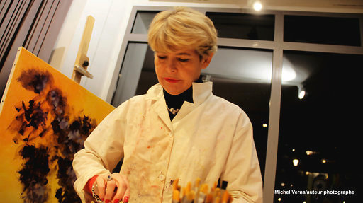 Catherine Sénéchal au travail